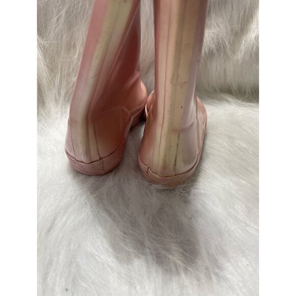Hunter Kids Pink Gloss Rain Boots Size 8 - Picture 3 of 7